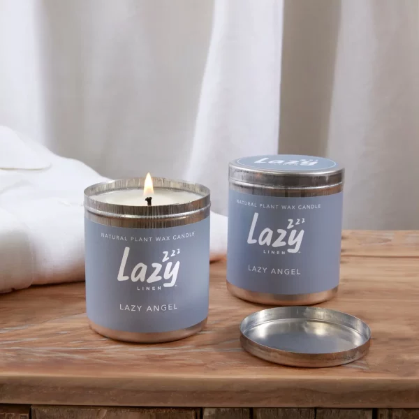 Lazy Linen Lazy Angel Candle Metal Tin Refills Twin Pack