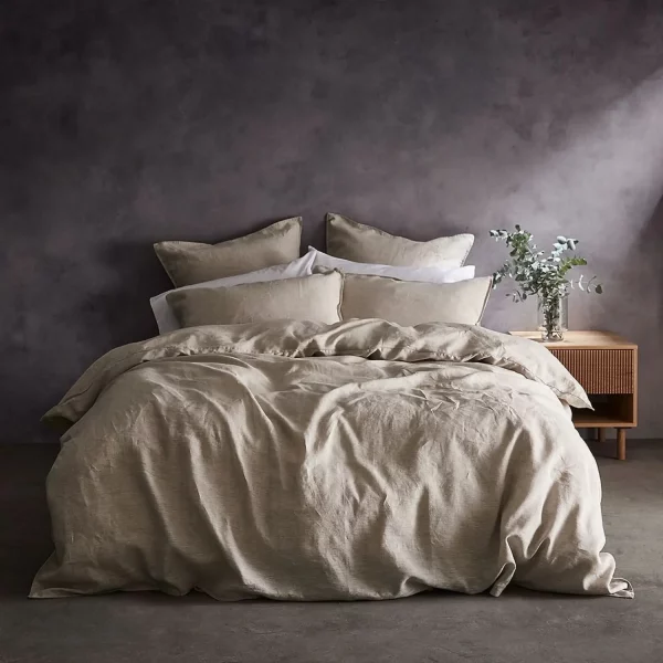 Lazy Linen linen colour duvet cover, made from 100% washed linen.