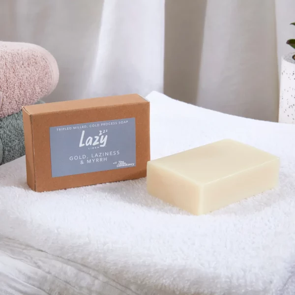 Lazy Linen Gold, Laziness & Myrrh Soap Bar