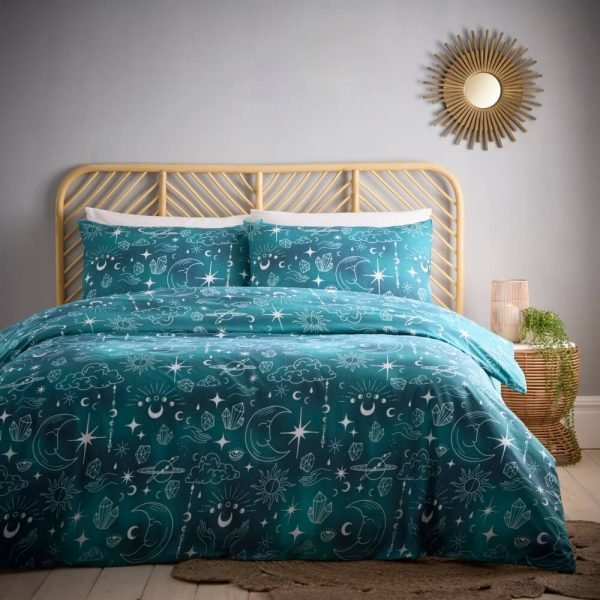 Simply Charlotte Celestial Teal Bedding Set