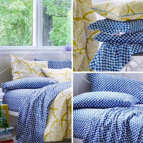 Novogratz-By-Utica-Feather-Palm-Golden-Mustard-Petite-Painted-Blue-Check-Bedding-Set.jpg