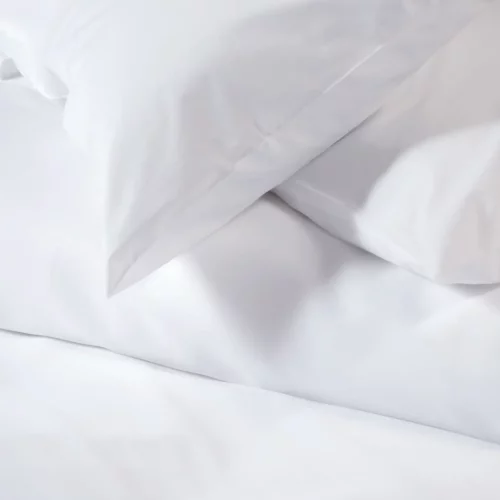 Hotel Pure Luxury Cotton Rich Percale Pillowcase Detail