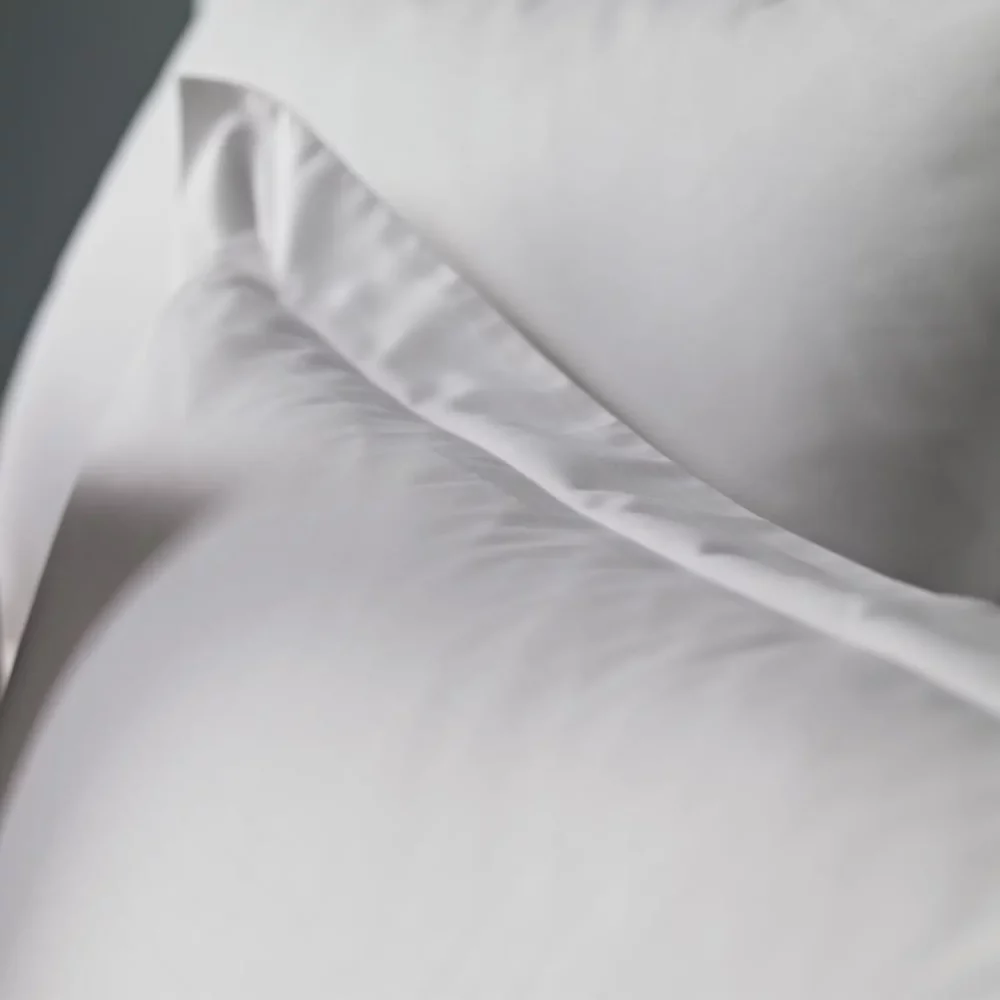 Liddell Classic Sateen Plain Pillowcase Oxford Detail