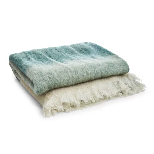 Liddell Mohair Lush Sage Green Blanket