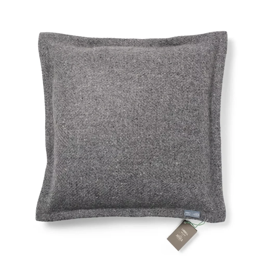 Liddell Mohair Magery Slate Grey Tweed Cushion