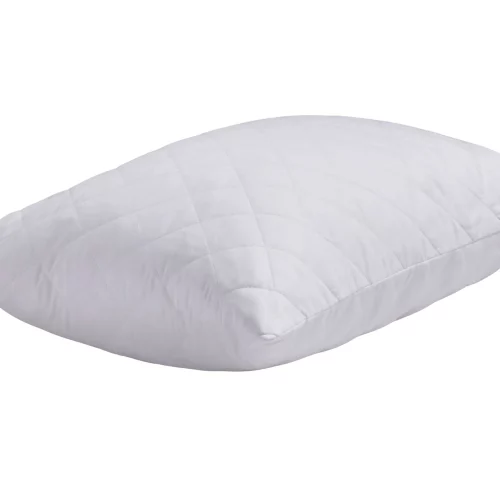 A cotton quilted pillow protector from the Vision Essentials range.