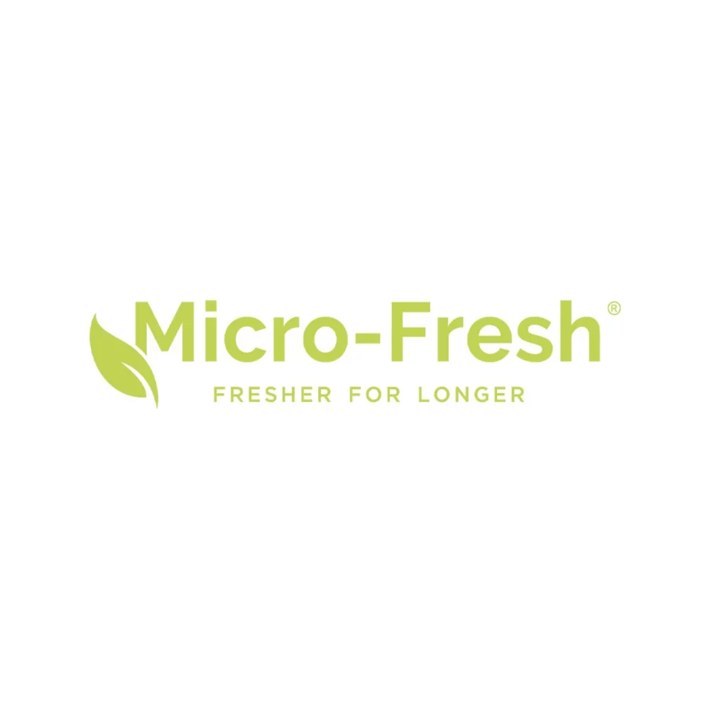 A green Micro-Fresh logo with the slogan 'fresher for longer'.