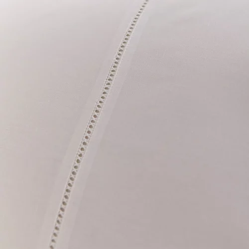 Detail of the stitching on the Martex Lucinda Embroidered Duvet Cover Set